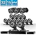 Zmodo 32 Channel HD NVR Security System 16 x IP 720P HD Outdoor/Indoor Video Surveillance Camera, w/Spoe Repeater for Flexible Installation & Extension, Customizable Motion Detection