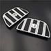 HTT Motorcycle Chrome Skull Zombie Passenger Footboard Insert Kit Traditional Shape TOURING FLHT FLT FLTR FLHR FLHS SOFTAIL FLSTC FLSTN FLSTF FLSTS DYNA FLD MODELS WITH D STYLE FOOTBOARDS