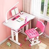 Liraly Desk and Chair Set Adjustable Combined Study