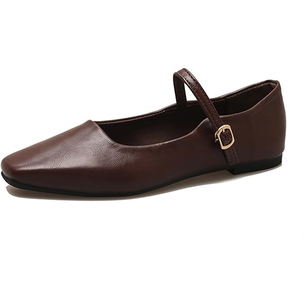 Amazon.com | Women's Classic Retro Square Toe Flat Mary Jane