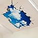 Lowprofile 3D Bridge Floor/Wall Sticker Removable Mural Decals Vinyl Art Living Room Decors (B)