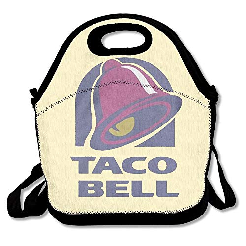 Edward Beck Insulated Lunch Bag Sun Illuminati Triangle Art Majestic Bell with Taco Fashion Classic Style Black One Size