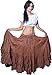 Wevez Women's Gypsy 25 Yard Solid Color Cotton Skirt