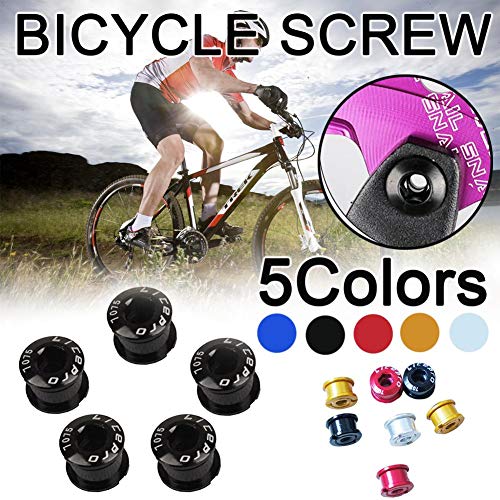 image for hainiter 5PCS 7075 Aluminum Alloy CNC Bicycle Chainring Screws Bolt Bo