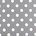 SheetWorld Fitted 100% Cotton Percale Pack N Play Sheet Fits Graco Square Play Yard 36 x 36, Polka Dots Grey, Made in USA