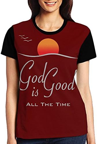 FirstStoreofyou Latest Summer Outerwear For Women God Is Good All The Time Lady Short Sleeve Tshirts