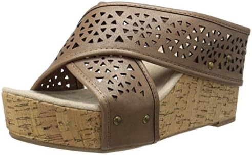 Madeline Women's Devo Platform Sandal, Rye, 8 M US