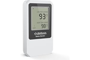 Life Basis Radon Detector for Home Radon Tester Portable with Large Screen Long and Short Term Radon Monitoring Battery Opera