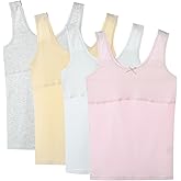 Amuhou Teen Girls Camisole, Original Cotton Lining Undershirts Training Bras