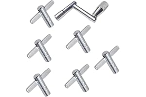 Drum Tuning Wrench,Granmagazz 7 pcs Drum Keys Drum Tuning Key Continuous Motion Speed Key Drum Wrench kit, 6 pcs T-type Drum 