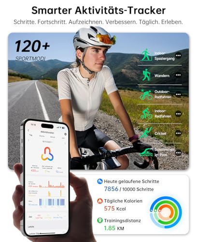 Women's Smartwatch with Phone Function 1.85 Inch 2 Wristbands Fitness Watch Fitness Tracker Heart Rate / SpO2 / Sleep / IP68 Waterproof Sports Watch Pedometer Watch for Samsung Android iOS Purple