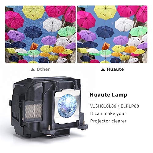 Huaute V13H010L88 / ELPLP88 Replacement Projector Lamp with Housing Compatible with Powerlite Home Cinema 2040 1040 2045 740HD 640 EX3240 EX7240 EX9200 EX5250 EX5240 VS240 VS345 VS340