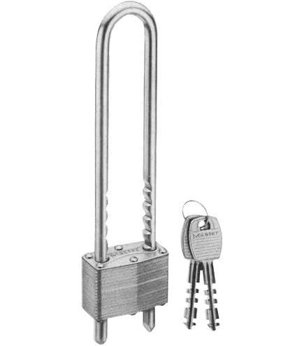 Candado Con Llave, Resistente, De Arco Largo, Con 4 Llaves, Para Garaje Jardin Y Cercas 30 Mm 98281448