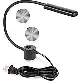 FAJ Magnetic Sewing Machine Light 12-Inches Flexible Gooseneck Arm Multifunctional Worklight, 60 Bright Daylight LEDs for Woodworking, Lathes, Drill Presses, Workbenches