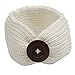 QandSweet Baby Turban Head Wrap Headbands Girl Knitting Button Hairbands