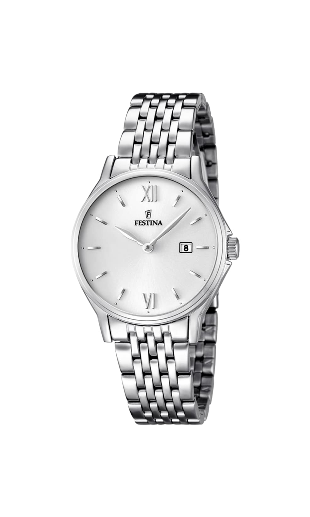 FESTINA Acero Clasico Women's Analogue Quartz Watch Stainless Steel - F16748-2