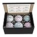 Bath Bombs Fizzies Natural & Lush - Double the Normal Size-Six 4.5 oz Bath Bombs - Turn Your Bath into the Ultimate Spa Treatment Made with Argan Oil & Organic Coconut Oil for Silky Soft Skin (6 Pack)