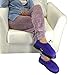 Nature Creation- Thermo Shoes Warm Up Slippers- Microwave Heated Foot Warmers- Hot & Cold Therapy (Purple XL)