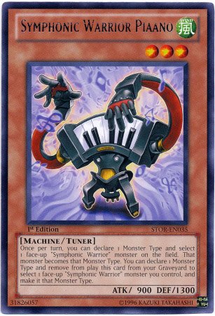 Yu-Gi-Oh! - Symphonic Warrior Piaano (STOR-EN035) - Storm of Ragnarok - 1st Edition - Rare
