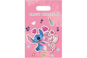 Losede 30pcs Lilo and Stitch Birthday Party Gift Bags Candy Bags Goody Bags Lilo and Stitch Birthday Party Supplies Decorations (30pcs) 1