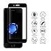 Atill iPhone 7 Plus Screen Protector, Full Coverage Tempered Glass Screen Protector, Anti-Bubble - 0.33mm (Black)