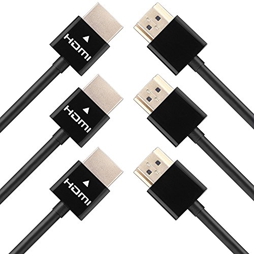 PERLESMITH Ultra Slim HDMI Cable 10 Feet – 3 Pack High Speed HDMI Cables - with Ethernet, Audio Return, 1080p - For HD TV, DVD Blu-ray Players, XBox one, Xbox 360, Apple TV, Computer, PS3, PS4 PERLESMITH Ultra Slim HDMI Cable 10 Feet – 3 Pack High Speed HDMI Cables - with Ethernet, Audio Return, 1080p - For HD TV, DVD Blu-ray Players, XBox one, Xbox 360, Apple TV, Computer, PS3, PS4