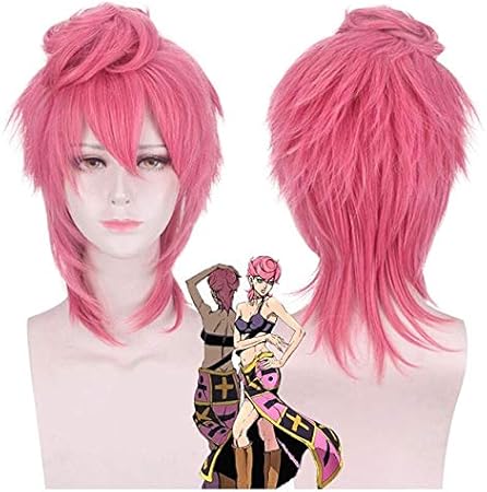 Amazon Co Jp アニメジョジョの奇妙な冒険ゴールデンウィンドトリッシュウナコスプレウィッグヘアジョジョの奇妙なトリッシュ ウナウィッグ ウィッグキャップジョジョウィッグpl 551 ビューティー