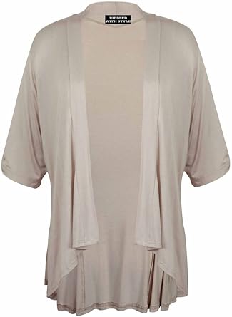 short sleeve waterfall cardigan