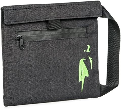Anti Odor Smell Proof Bag: 7x6 Inch Odorless Pouch for Storage up to an Ounce of Herbs - Extra Waterproof Stash Pocket - Black