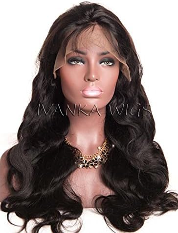 IVANKA WIGS Body Wave Full Lace Human Brazilian Hair Wigs with Baby For Black Women Hair Pre Plucked Virgin 130% 26" inches Free Part
