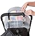 Ritmart Baby Mosquito Net for Stroller, Car Seat & Crib + Hooks (3-Piece Set) - Infant Bug Netting for Carrier, Bassinet & Pack N Play. 50 x 46 Inch, White, Large and Elastic