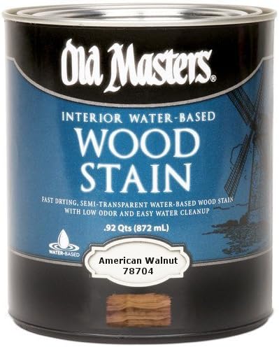 Old Masters 210280 78704 Qt American Walnut Water Based Wood Stain