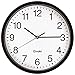 Elvoki 11.5-Inch Wall Clock with Arabic Numerals, Black and White