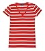 Ralph Lauren Sport Women Striped V-neck Pony Logo T-shirt
