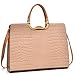 Exquisite Womens Designer Briefcase Laptop, Tablet, Ipad Bag (Beige)