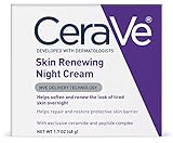 CeraVe Skin Renewing Night Cream 1.7 oz Facial Moisturizer with Niacinamide and Peptide Complex to Soften Skin