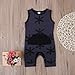 Infant Baby Boys Girls Sleeveless Romper Basic Solid Color One-Piece Jumpsuit (Navy, 0-3M)