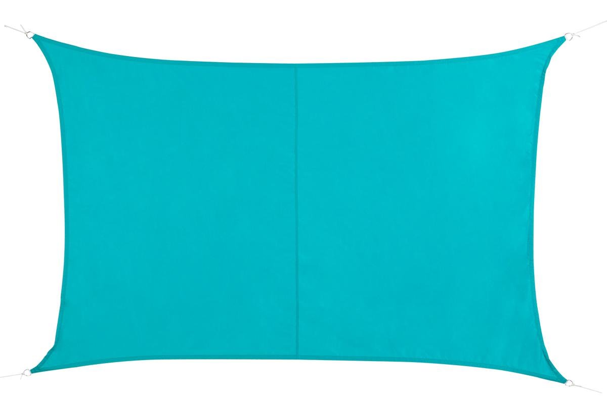 Buy HESPERIDE Waterproof fabric rectangular shade sail 2m x 3m Colour LAGOON BLUE Online at