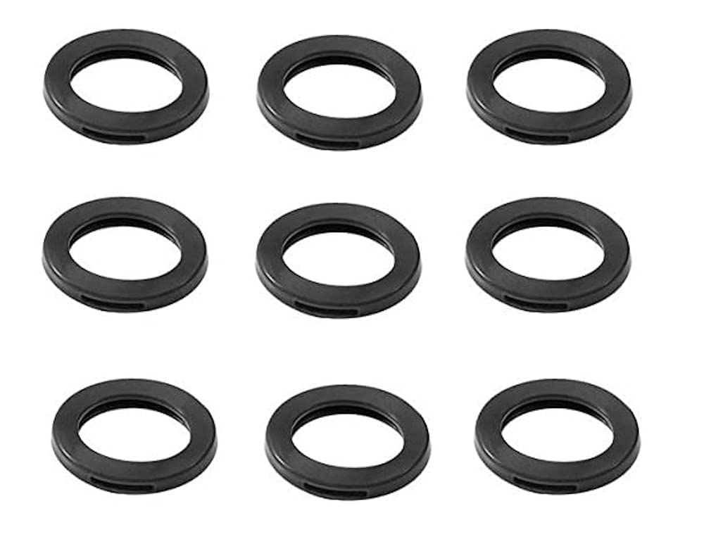 Merriway BH04005 (10 Pcs) Black Key Cap Sleeve Identifier Rings - Pack of 10 Pieces