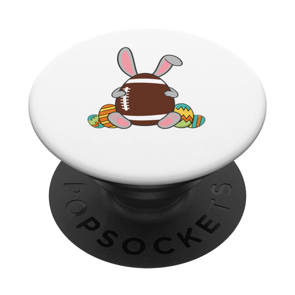 Kids Happy Easter Football Bunny Ears Funny Egg Boys PopSockets Swappable PopGrip