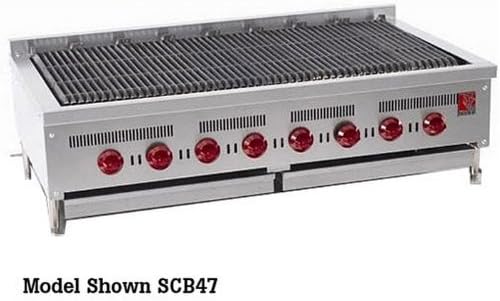 Wolf SCB47 Charbroiler 46-3/4" W countertop (8) Burners
