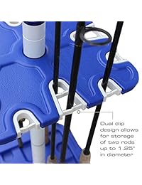 Rush Creek Creaciones All Weather 16 Pesca Rod Rack de almacenamiento