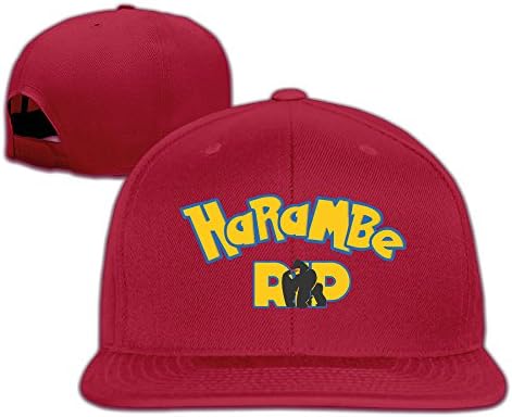Harambe Rip Gorilla Unisex Adjustable Flat Hat Bill Snapback Baseball Cap Outdoor Sports 8 Colors