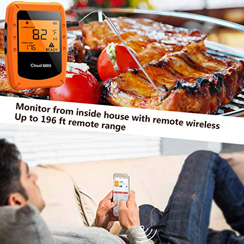 Beaspire Bluetooth Meat Thermometer for Grilling with APP (2 Probes) Digital Wireless Remote Grill BBQ Smoker Thermometer Oven Safe for Smokers Kitchen Food Cooking