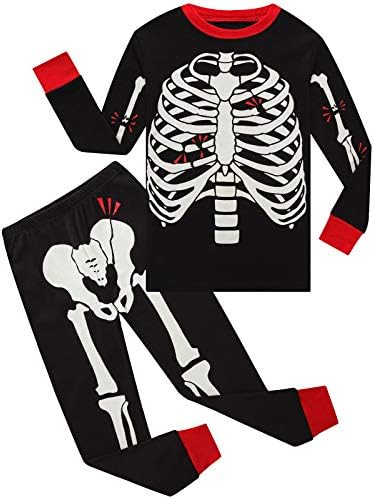 Boys Christmas Pajamas Toddler Boys Cotton Long Sleeve Pjs Kids Holiday Sleepwear Sets 18months-18years