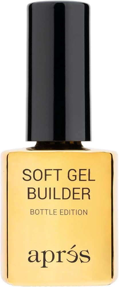 Aprés Soft Gel Builder in a Bottle, Self-Leveling Soak-Off Gel-X Nail Extension Thickening Strengthener