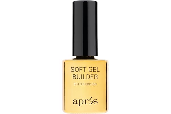 Aprés Soft Gel Builder in a Bottle, Self-Leveling Soak-Off Gel-X Nail Extension Thickening Strengthener