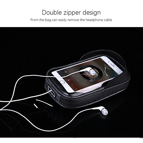 PlasMaller Bike Frame Bag Bicycle Top Tube Bag Cell Phone Bag Waterproof Sensitive Touch Screen