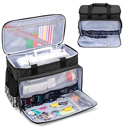 Yarwo Sewing Machine Carrying Case with Bottom Wooden Board, Universal