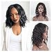 Human Hair Wigs for Black Women, Sunwell Lace Front Wigs Human Hair Short Bob Wigs Natural Wavy (130% Density, 12